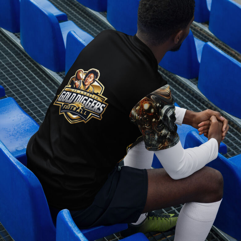 Los Angeles Gold Diggers Recycled Unisex Sports Jersey - Image 2