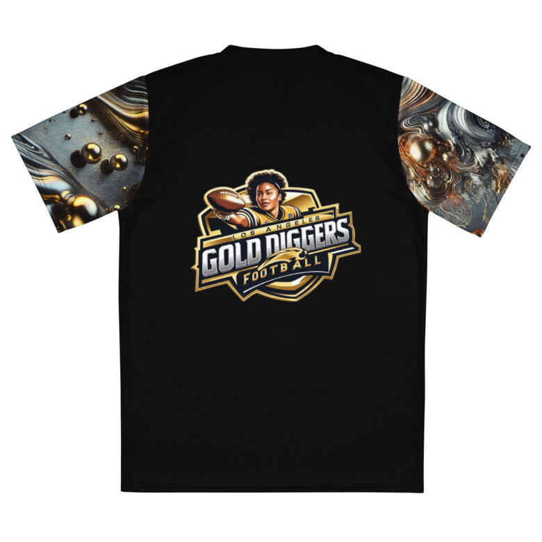 Los Angeles Gold Diggers Recycled Unisex Sports Jersey - Image 9