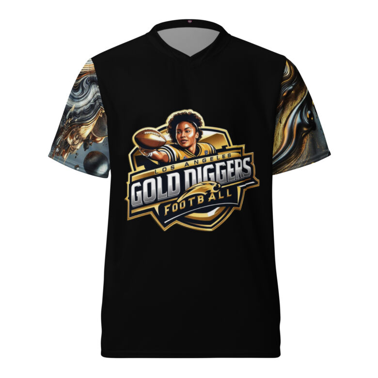 Los Angeles Gold Diggers Recycled Unisex Sports Jersey - Image 7