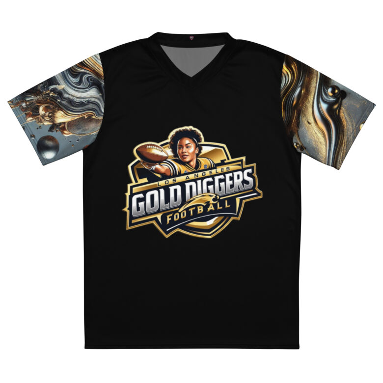 Los Angeles Gold Diggers Recycled Unisex Sports Jersey - Image 8