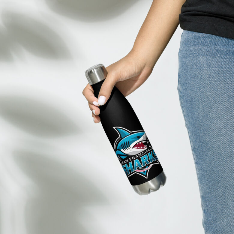 San Francisco Sharks Stainless steel water bottle - Image 5