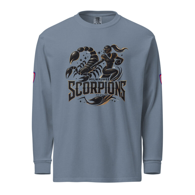 Milwaukee Scorpions Garment-dyed Heavyweight Long-Sleeve Shirt - Image 6