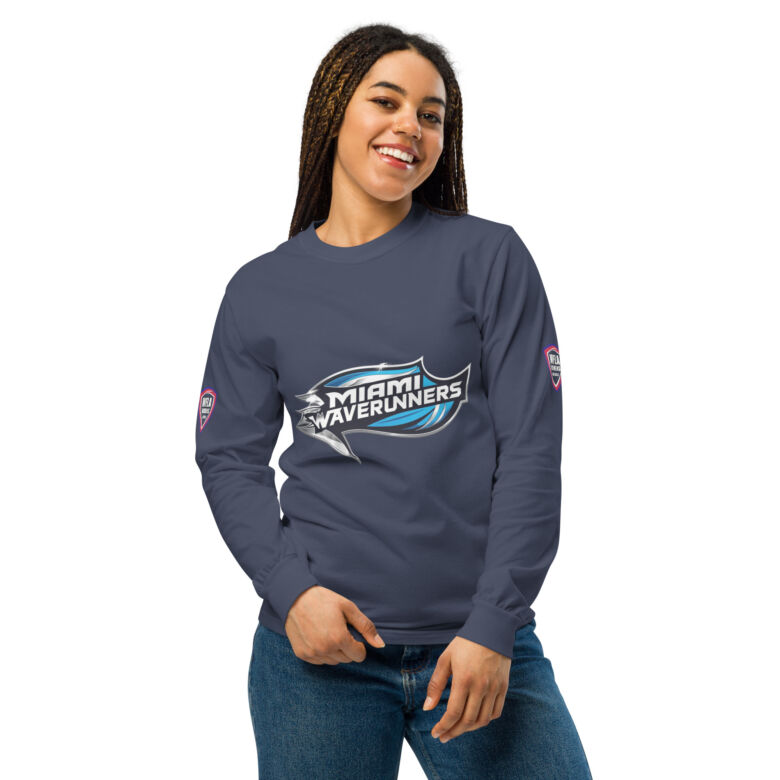Miami Waverunners Garment-dyed Heavyweight Long-Sleeve Shirt - Image 14