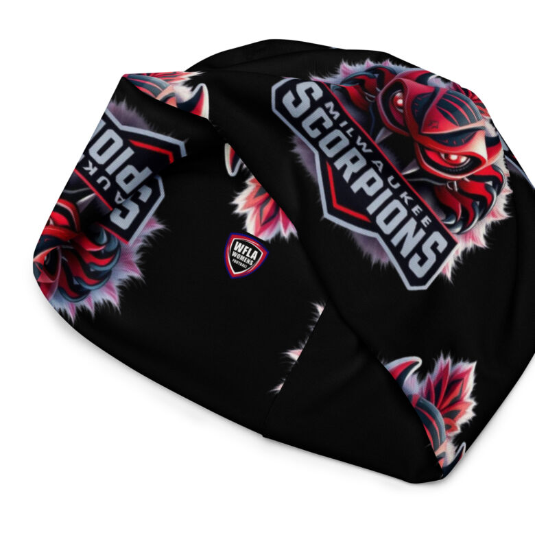 Milwaukee Scorpions All-Over Print Beanie in Black - Image 15