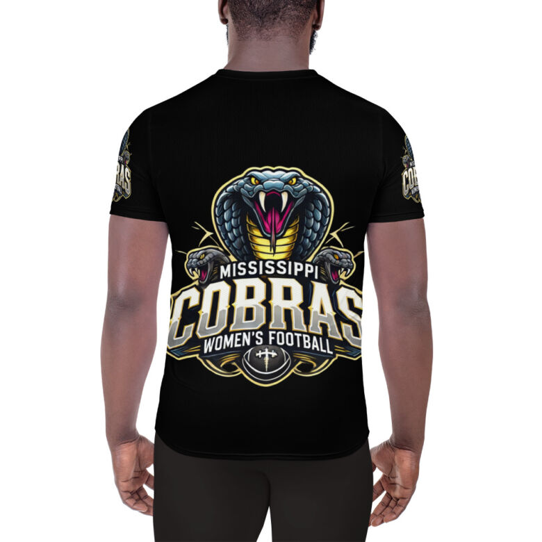 Mississippi Cobras All-Over Print Men's Athletic T-shirt - Image 3