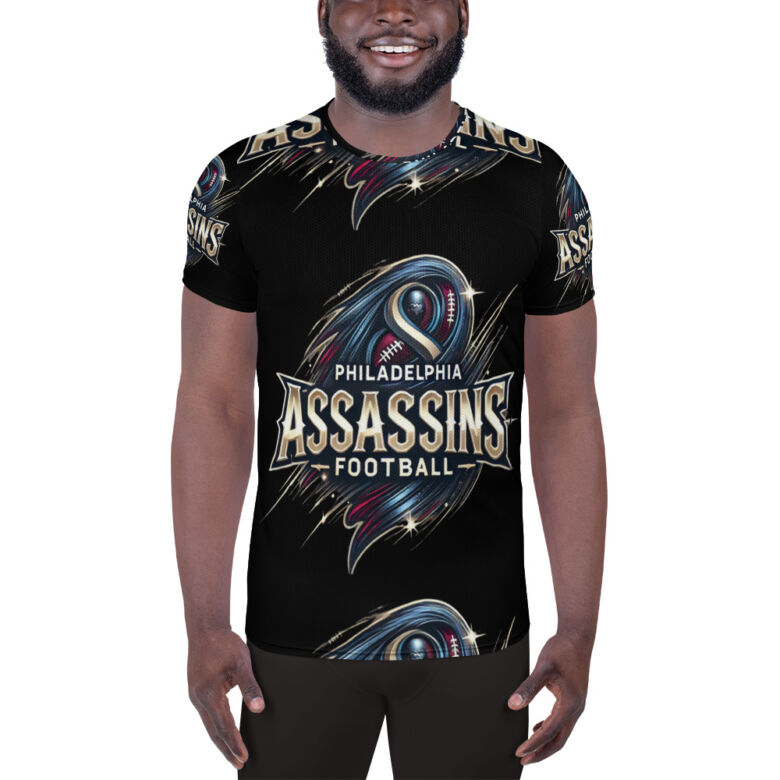 Philadelphia Assassins All-Over Print Men's Athletic T-shirt - Image 5