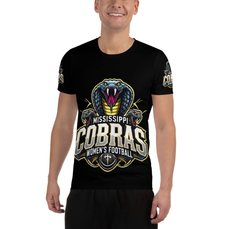 Mississippi Cobras All-Over Print Men's Athletic T-shirt - Image 5