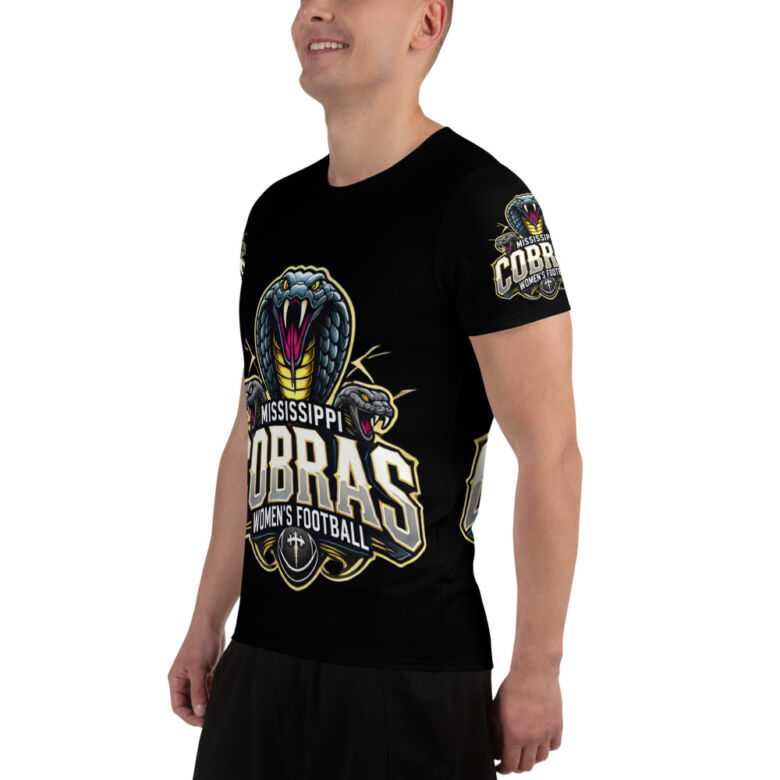 Mississippi Cobras All-Over Print Men's Athletic T-shirt - Image 7