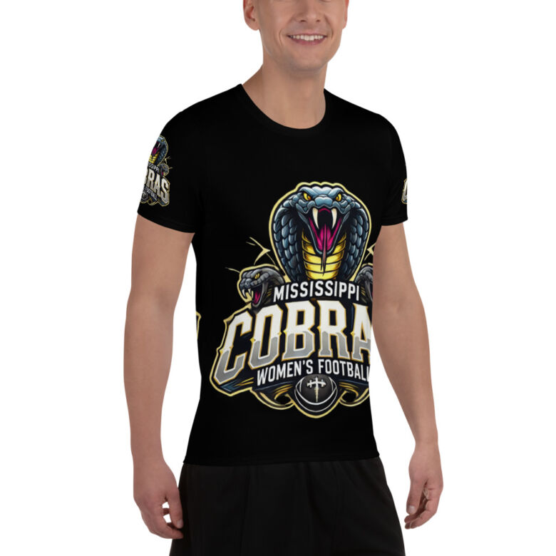 Mississippi Cobras All-Over Print Men's Athletic T-shirt - Image 8
