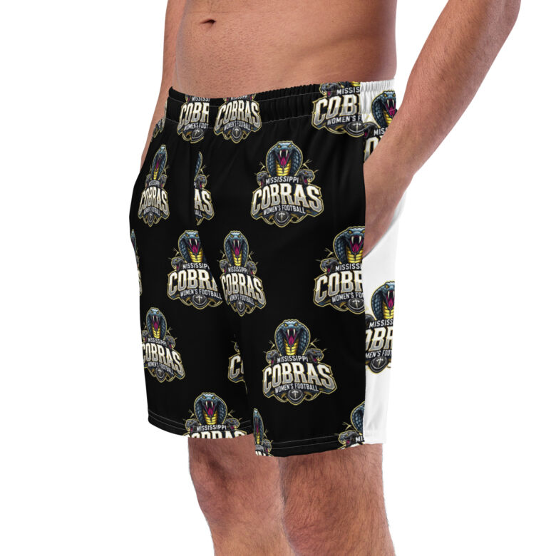 Mississippi Cobras All-Over Print Recycled Swim Trunks - Image 4