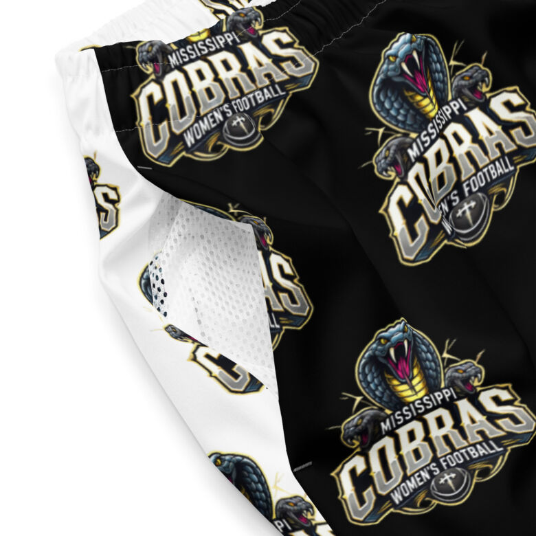 Mississippi Cobras All-Over Print Recycled Swim Trunks - Image 7