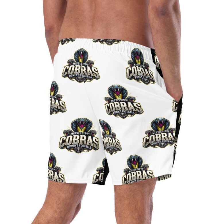 Mississippi Cobras All-Over Print Recycled Swim Trunks - Image 2