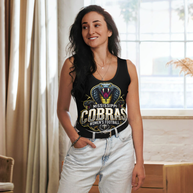 Mississippi Cobras Sublimation Cut & Sew Tank Top - Image 4