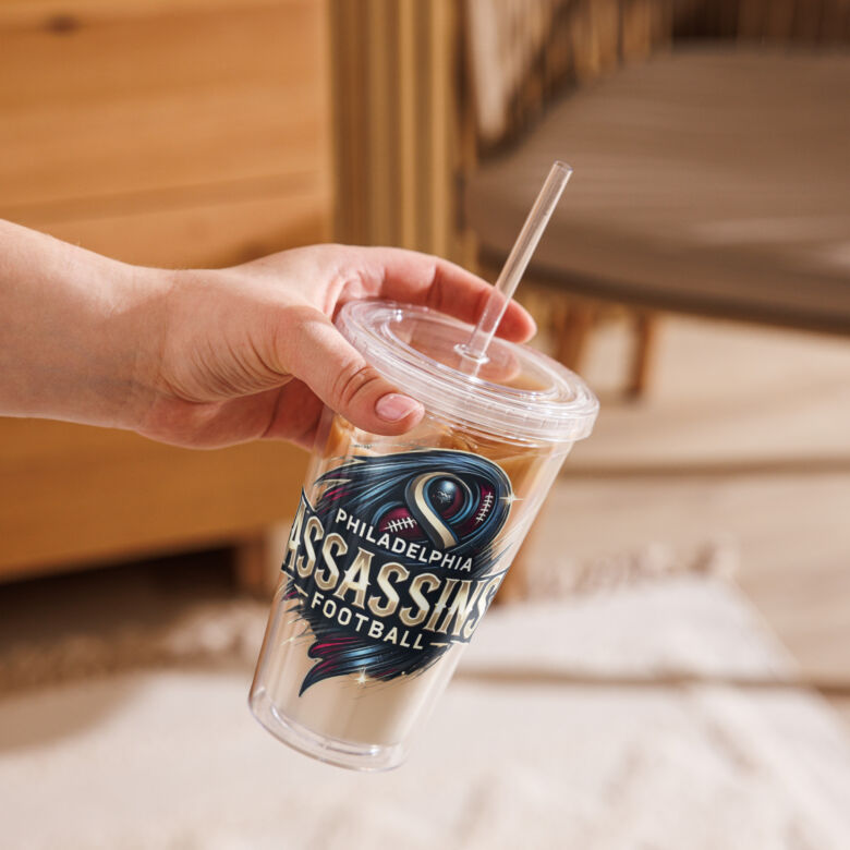 Philadelphia Assassins Clear Plastic Tumbler