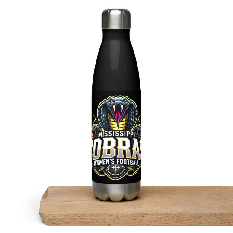 Mississippi Cobras Stainless Steel Water Bottle
