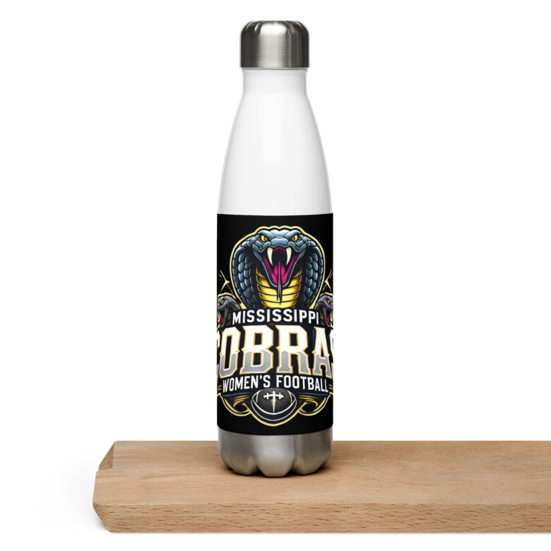 Mississippi Cobras Stainless Steel Water Bottle - Image 8