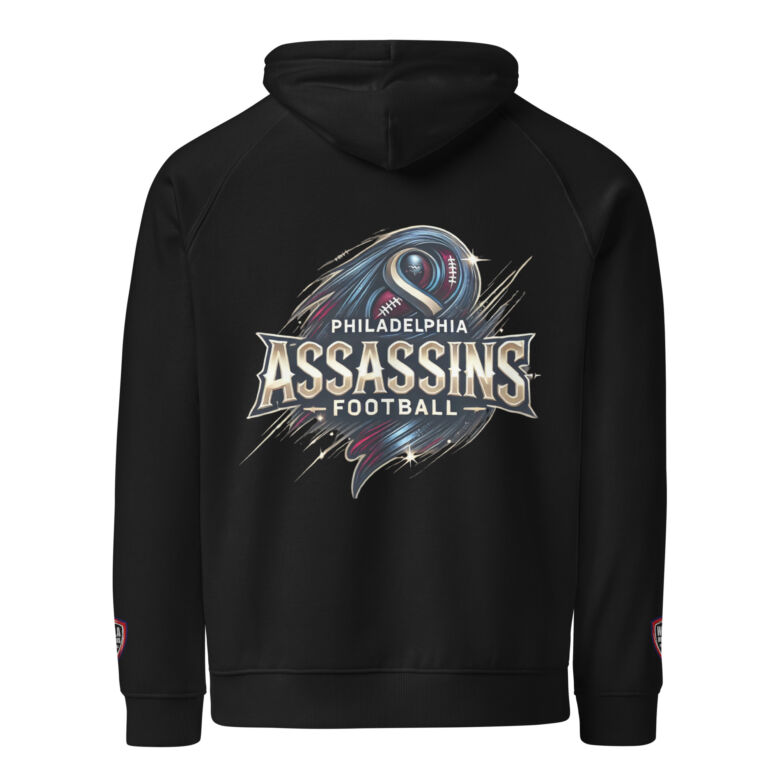 Philadelphia Assassins Unisex Eco raglan Hoodie - Image 23