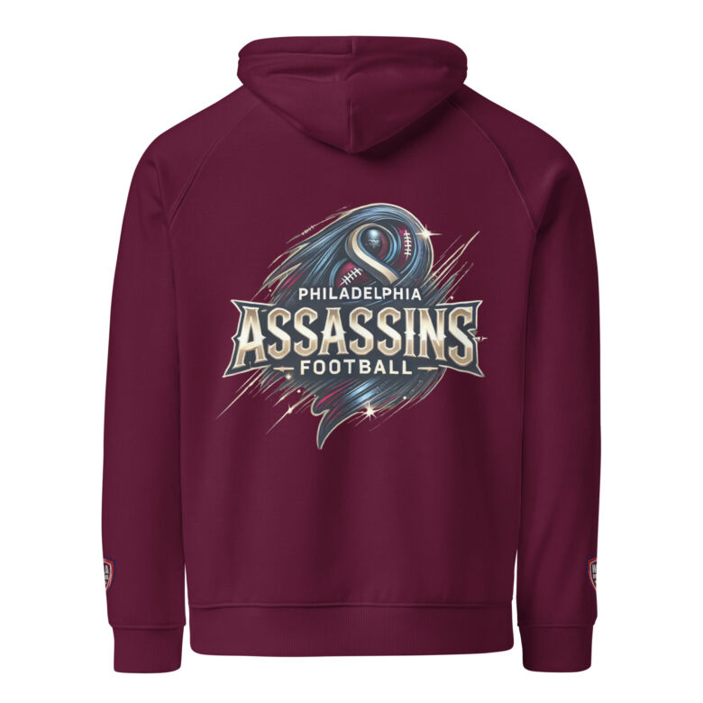 Philadelphia Assassins Unisex Eco raglan Hoodie - Image 27