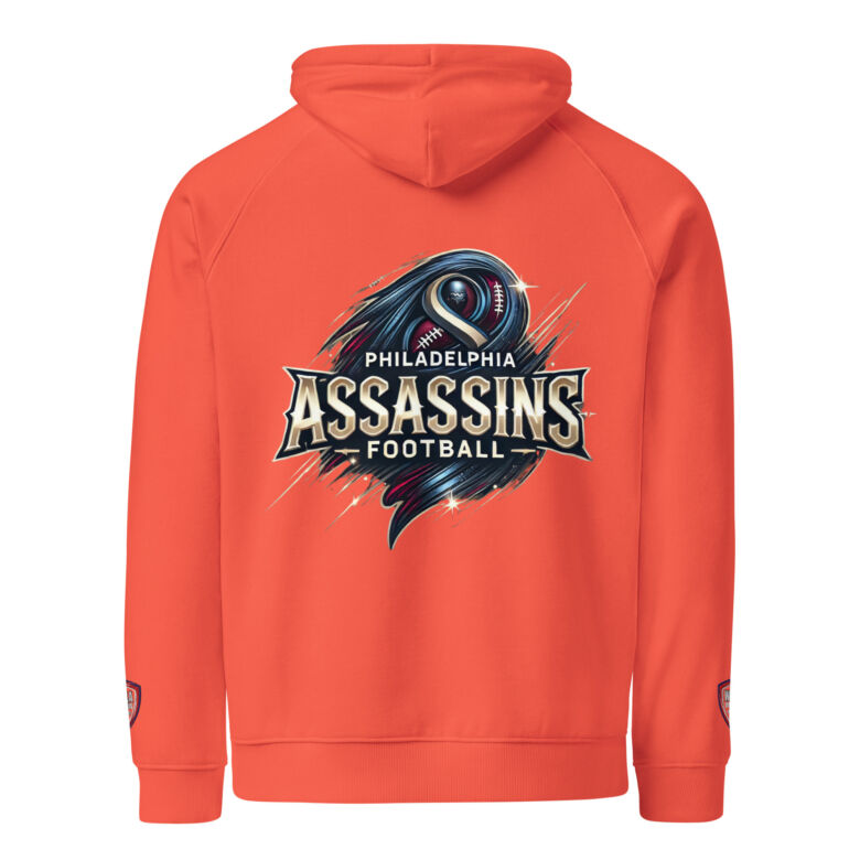 Philadelphia Assassins Unisex Eco raglan Hoodie - Image 39