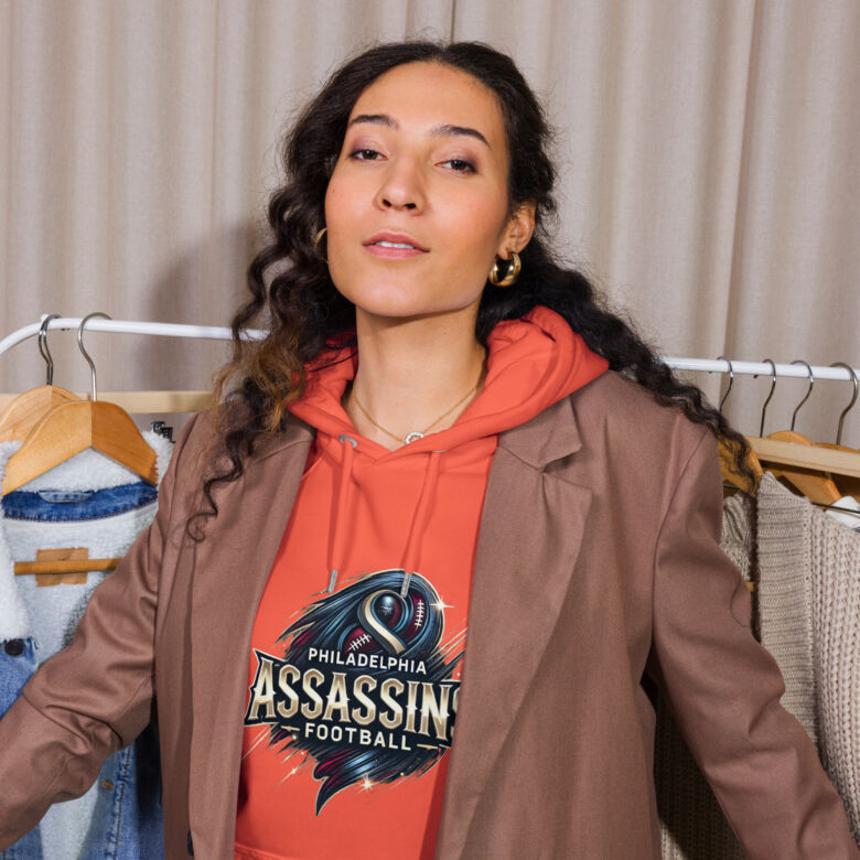 Philadelphia Assassins Unisex Eco raglan Hoodie - Image 15