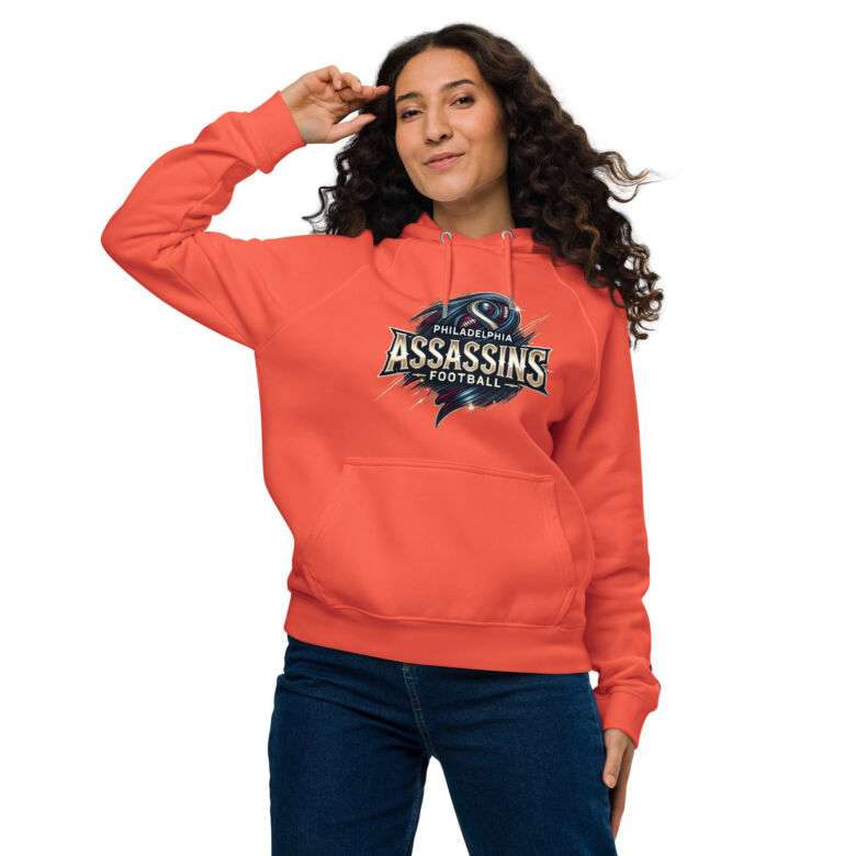 Philadelphia Assassins Unisex Eco raglan Hoodie - Image 16