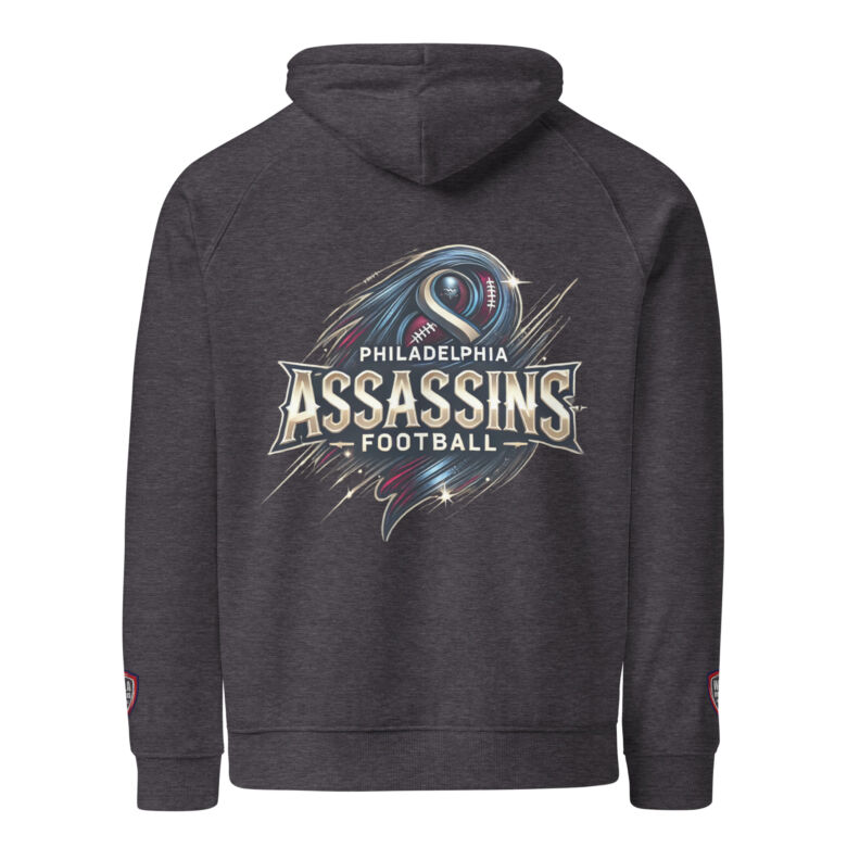 Philadelphia Assassins Unisex Eco raglan Hoodie - Image 31