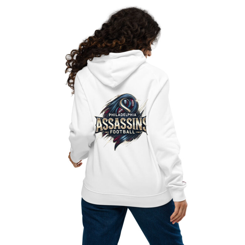 Philadelphia Assassins Unisex Eco raglan Hoodie - Image 17