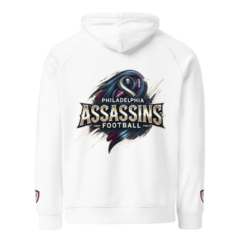 Philadelphia Assassins Unisex Eco raglan Hoodie - Image 43