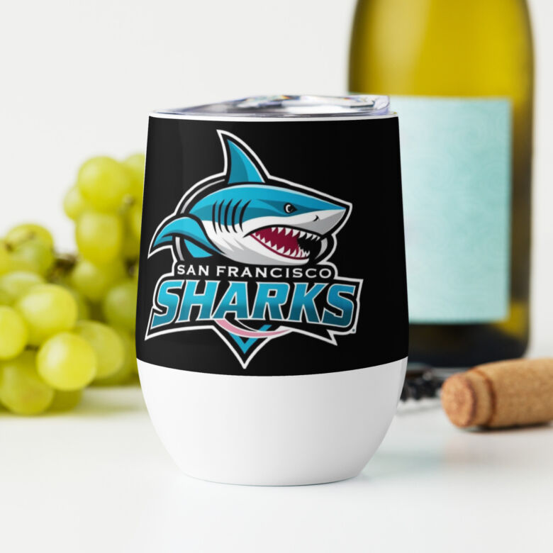 San Francisco Sharks Wine Tumbler - Image 5