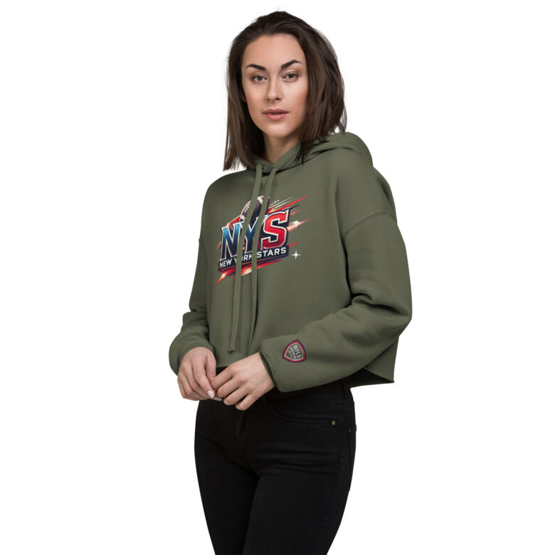 New York Stars Crop Hoodie