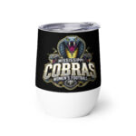Mississippi Cobras Wine tumbler - Image 3