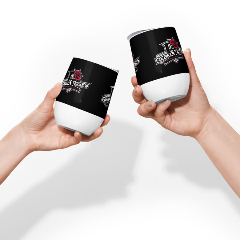 Boston Rebel Roses Wine Tumbler - Image 3